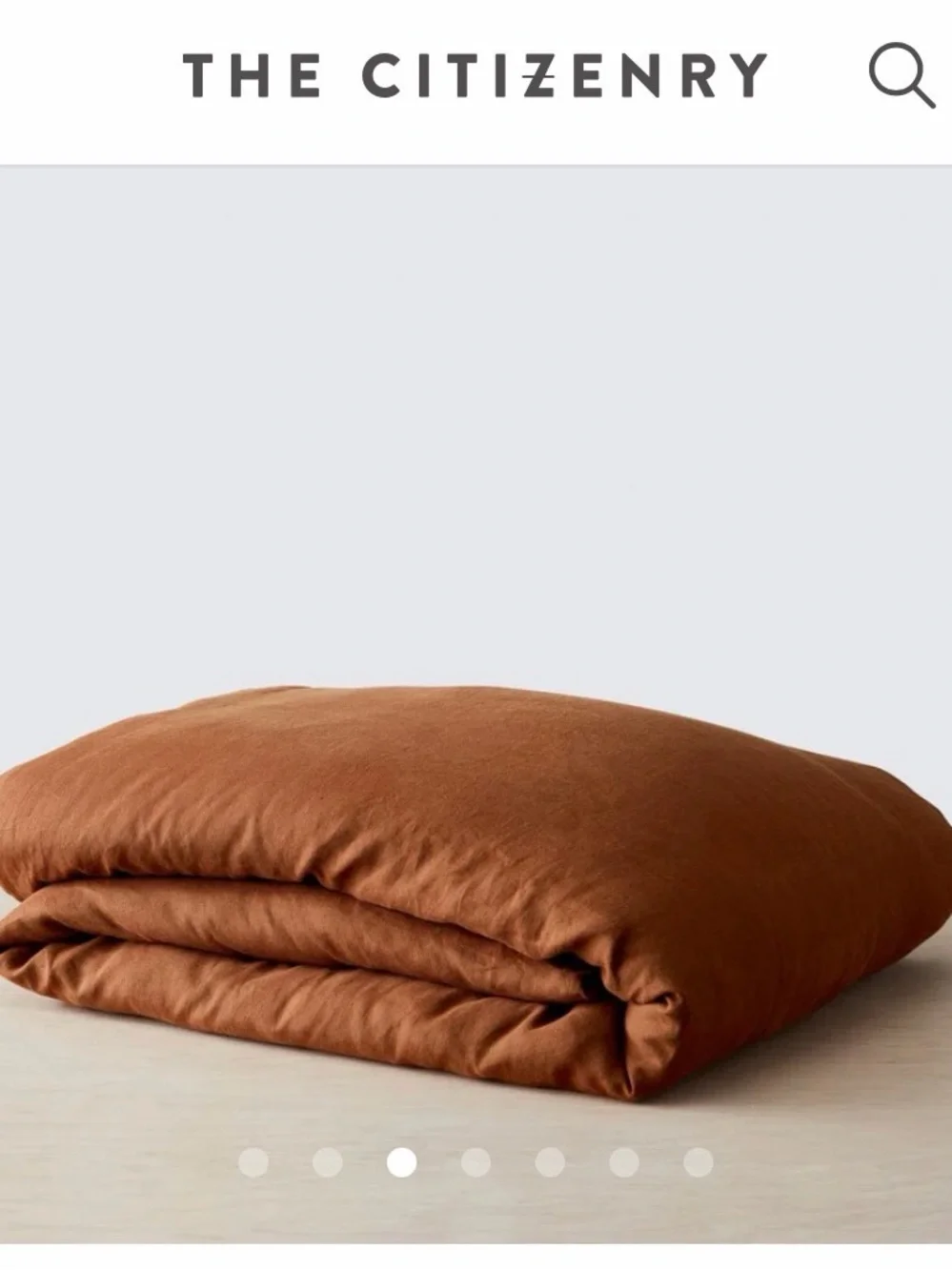 The Citizenry STONEWASHED LINEN DUVET COVER